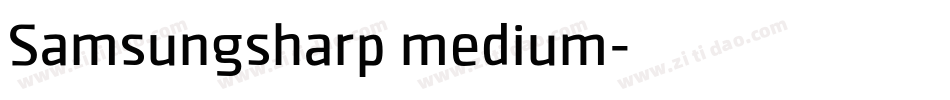 Samsungsharp medium字体转换
